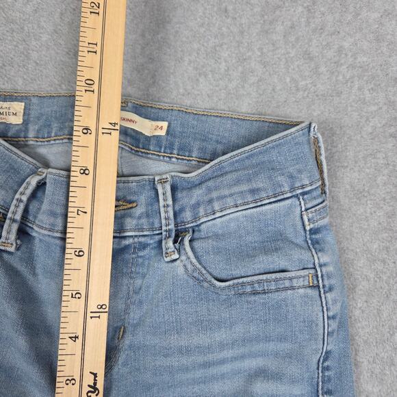 Levi's Premium 710 Womens 24x30 Super Skinny Light Wash Jeans - Picture 14 of 16